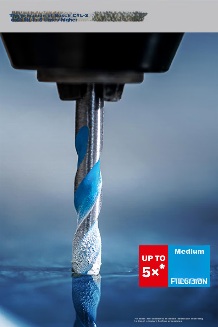 BOSCH Hexagonal Shank Multi-Function Drill Bit for Wood/metal/stone/tile High-Precision Drilling (1 Piece) 12mm 2