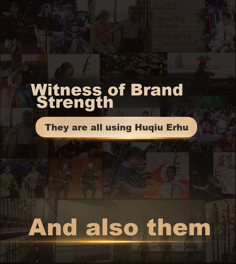 Huqiu Brand Custom Erhu Instrument HQ-5117 Rosewood Beginner's Children's Universal Suzhou Erhu Factory Direct Sale 1