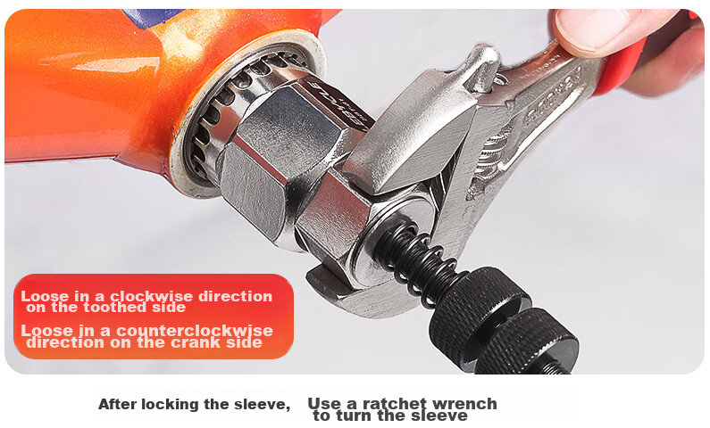 LEBYCLE Bicycle Sprocket Puller, Removal Tool, Square Hole Flower Key, Middle Shaft Socket, Chain Plate Disassembly And Repair Kit 10