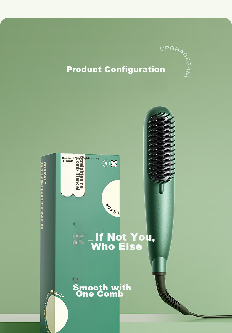 AUX Negative Ion Straightening And Curling Brush, Dual-Purpose Styling Comb for Straightening And Curling, Hair Volumizing Lazy Tool, HS-8006 Gift 20