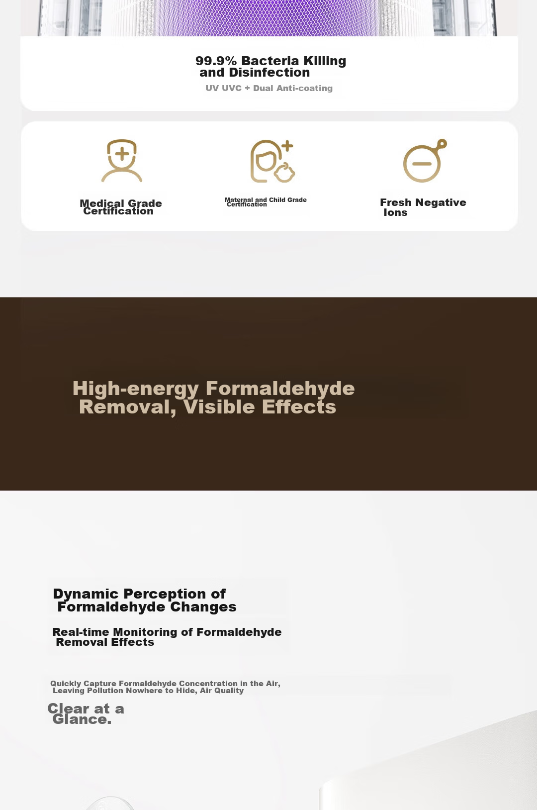 Mijia Xiaomi Air Purifier 5S for Home Use, Removes Formaldehyde, Bacteria And Allergens, AC-M24 3