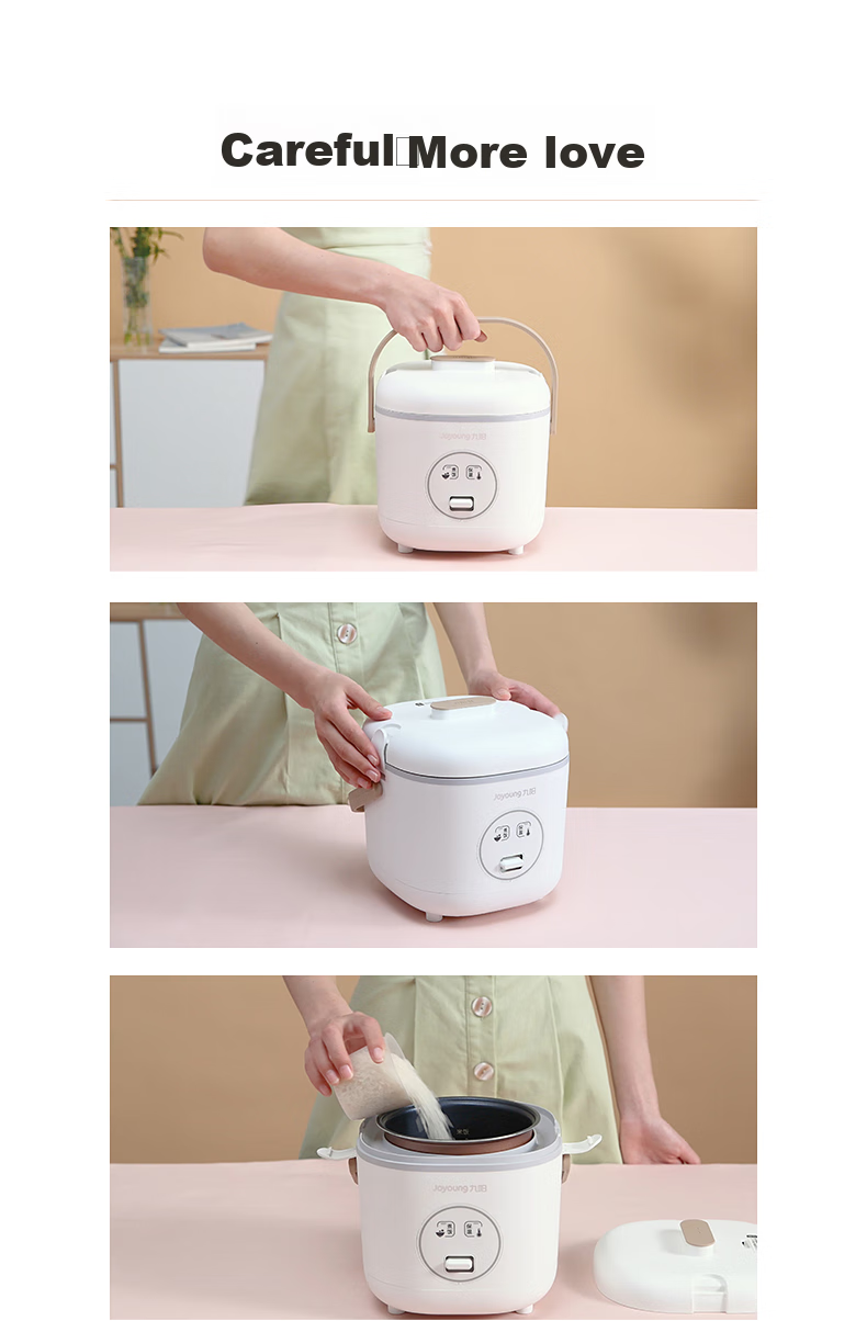 Joyoung [0 Coating] Rice Cooker, 1.6L Capacity for 1-2 People, Non-Coated, 5A Certified, Three-Stage Micro-Pressure Braising Technology, 316 Stainless Steel Inner Pot, 16N8 13