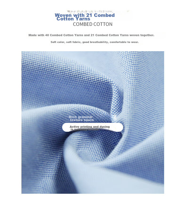 BLACKMONDAY Men's Pure Cotton Long-Sleeve Shirt, Spring And Autumn Solid Color Business Casual Basic Wrinkle-Resistant No-Iron Dress Shirt 5