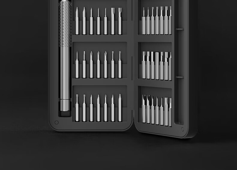 Oulaide Precision Multi-Function Screwdriver Set for Home Use, Laptop Disassembly Tool Box, Manual Phillips, Flathead, Hex And Torx Bits 3