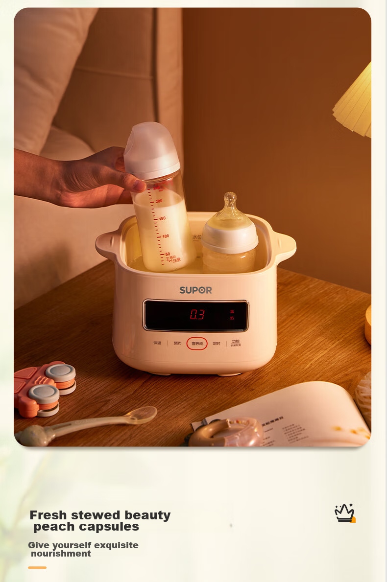 SUPOR Electric Stew Pot, Electric Stew Cup, Double Boiler, Soup Pot, Bird's Nest Stew Cup, Soup Stew Pot, Soup Stew Cup Steamer, Baby Food Cooker DZ10YC866 11