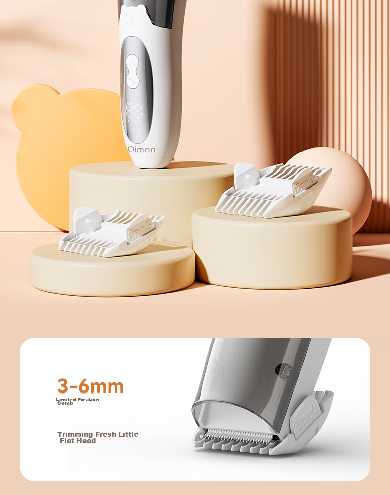 Qiman Automatic Hair Removal Baby Hair Clipper, Quiet Children's Hair Trimmer, Newborn Hair Shaver, Infant Hair Cutting Electric Shaver, QM2007 Gift Box Editio 27