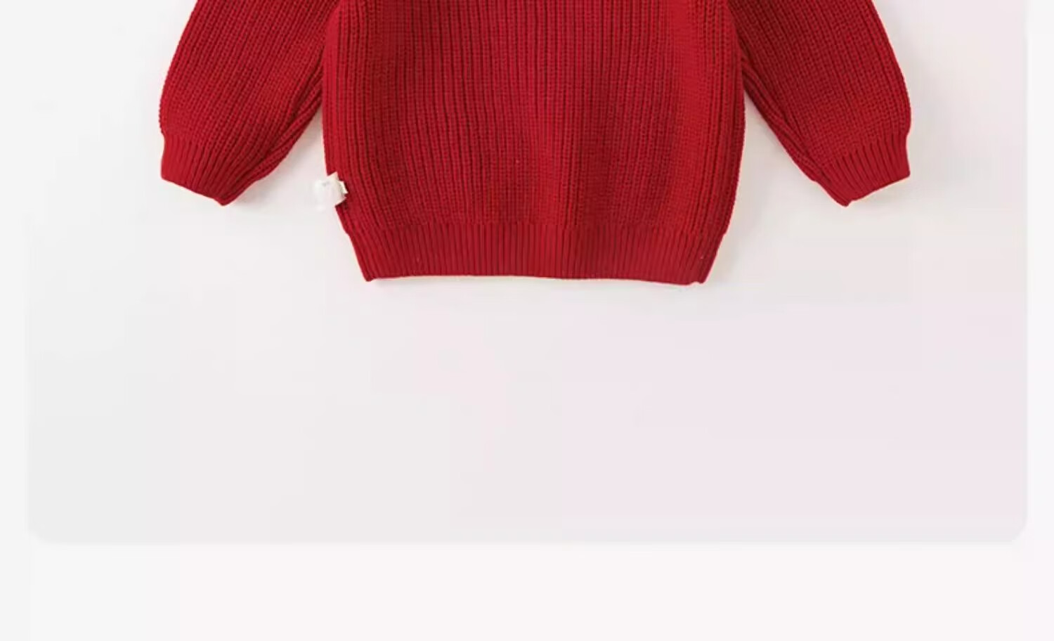 DAVE & BELLA Girls' Sweater Children's Red Knitwear Boys' Big Kids Girls' Baby White Kids Christmas New Year Clothing 14