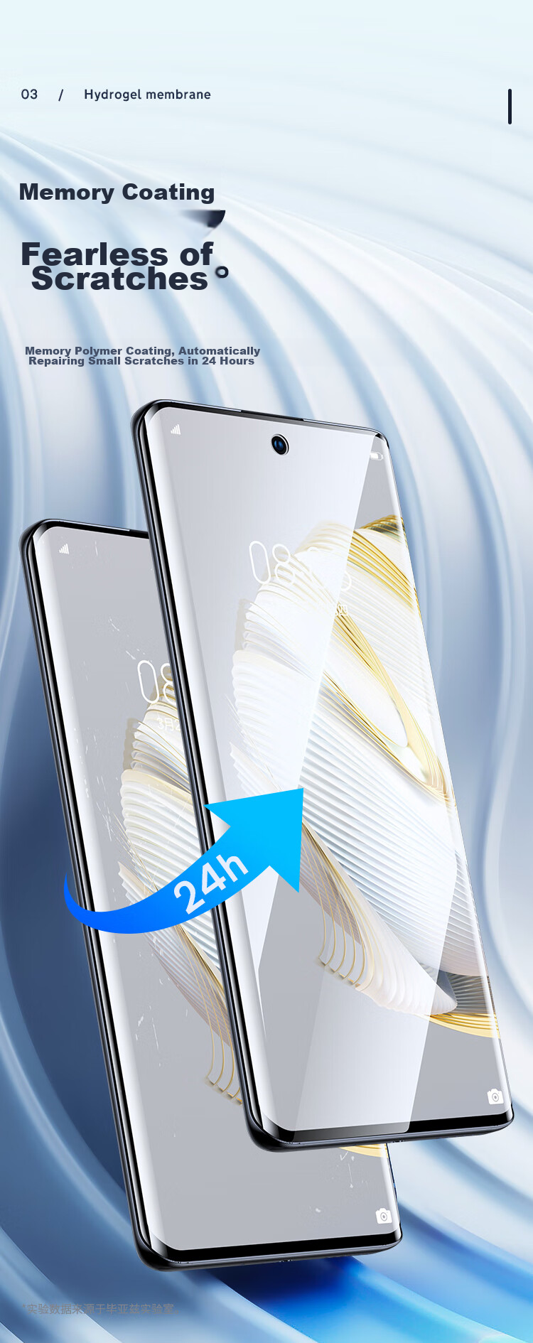 BIAZE Hydrogel Soft Film for Huawei Nova 10, Nova 10 Phone Screen Protector [2-Pack] Non-Tempered High-Definition Full-Screen Strong Anti-Fingerprint Scratch-Resistant Wear-Resistant Full Adhesive Protective JM310 7