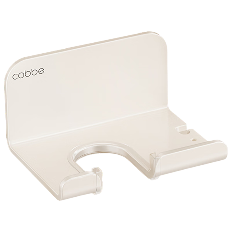 Cobbe Hair Dryer Holder, No Drilling Required, Bathroom Hair Dryer Wall Mount Bracket with Hooks for Storage