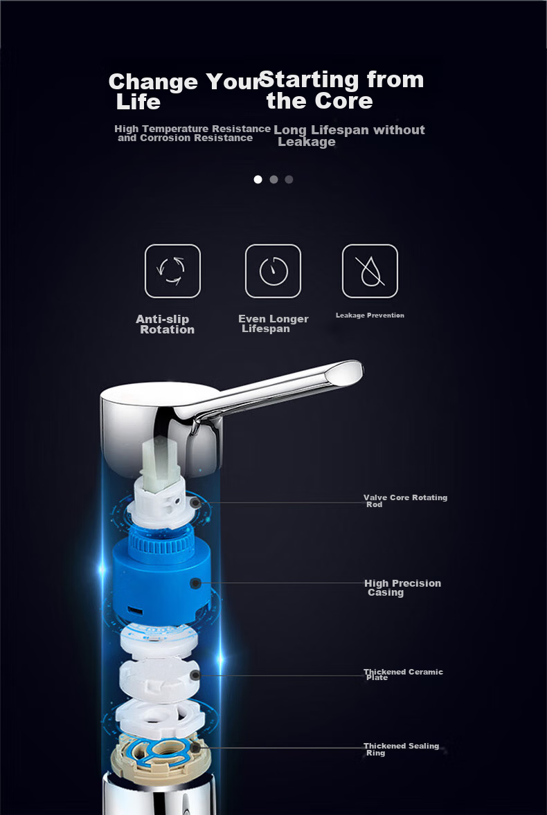 FAENZA Bathroom Sink Faucet, Multifunctional Pull-Out Design, for Face Washing Basin And Countertop, Hot And Cold Water Tap, Model 201CP 12