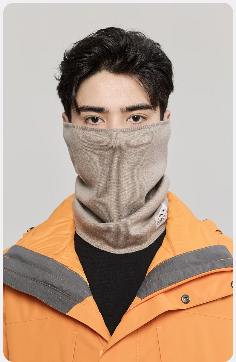 MISSION UV Wool Thermal Neck Gaiter for Men, Autumn And Winter Thickened Cold Protection Neck Warmer, Hiking Cycling Pullover Neck Warmer Scarf for Me 14
