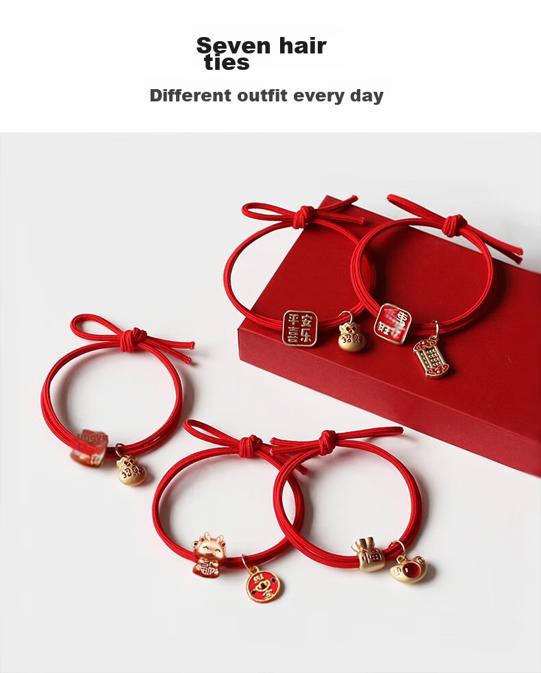 Gunai Hair Ties, Hair Bands, Elastic Bands for Styling Hair, Fashionable Hair Accessories, High-End Feel, Practical Birthday Gift for Girls 4