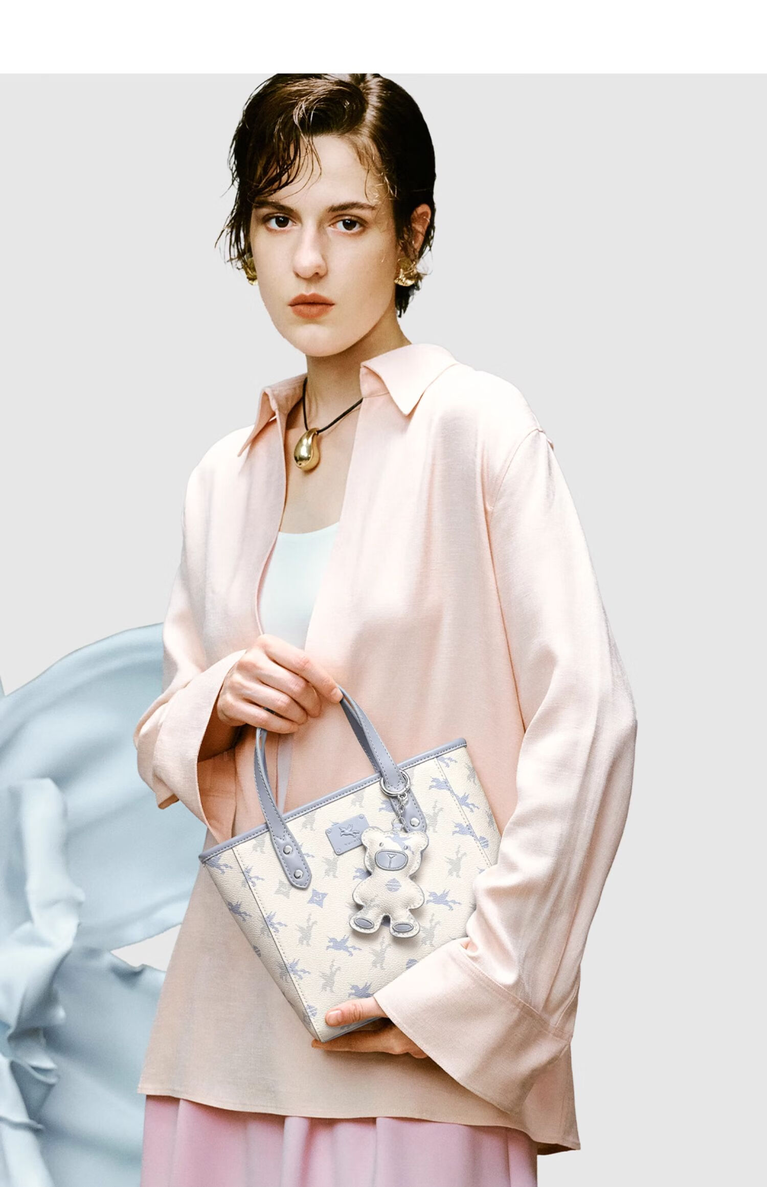 NUCELLE Pegasus Small Tote Basket Bag, New Light Luxury Niche Handheld Crossbody Women's Bag, Birthday Gift for Girls 22