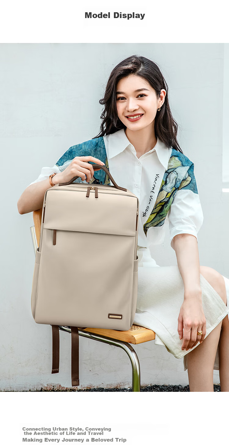 GOLF Backpack for Women, Laptop Bag 15.6-Inch Notebook Business Travel Backpack College Student Schoolbag Commuter 18
