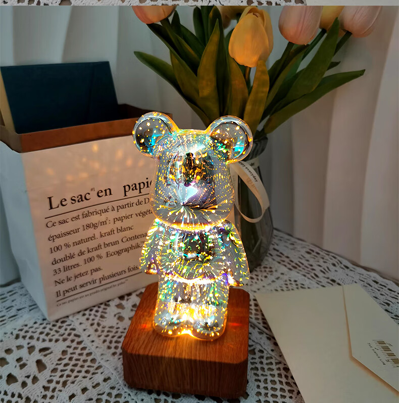 Jianyishijia Violent Bear Wine Cabinet, Wine Rack Ornament, Luxury High-End Housewarming Gift, Moving Present, Includes Red Wine Opener 4