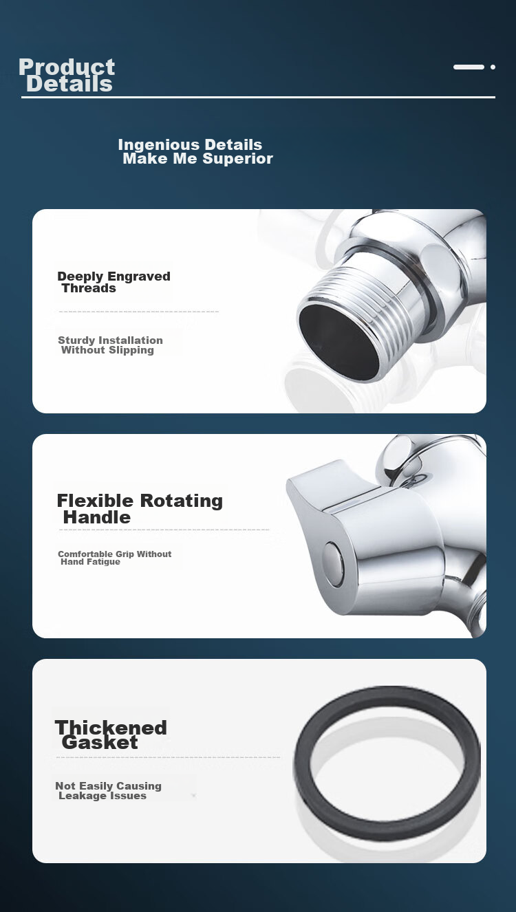 MEJUE Knob-Type Quick-Open Flush Valve for Bathroom Toilet, Squat Toilet Switch Water Flushing Valve Z-017252 10