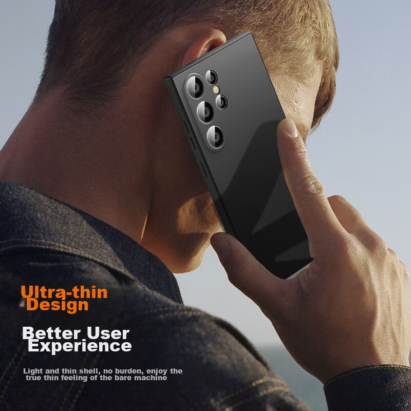 Чехол BIAZE для Samsung S24 Ultra, противоударный, ультратонкий, с защитой от отпечатков пальцев, черный