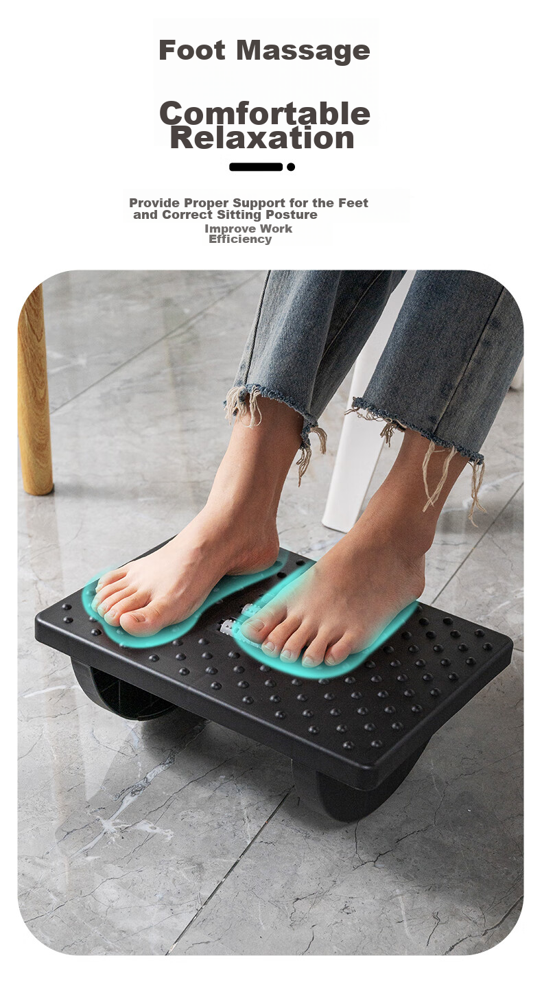 Haoer Office Footrest, Creative Home Sofa Leg Rest, Adjustable Triangular Foot Stool 6