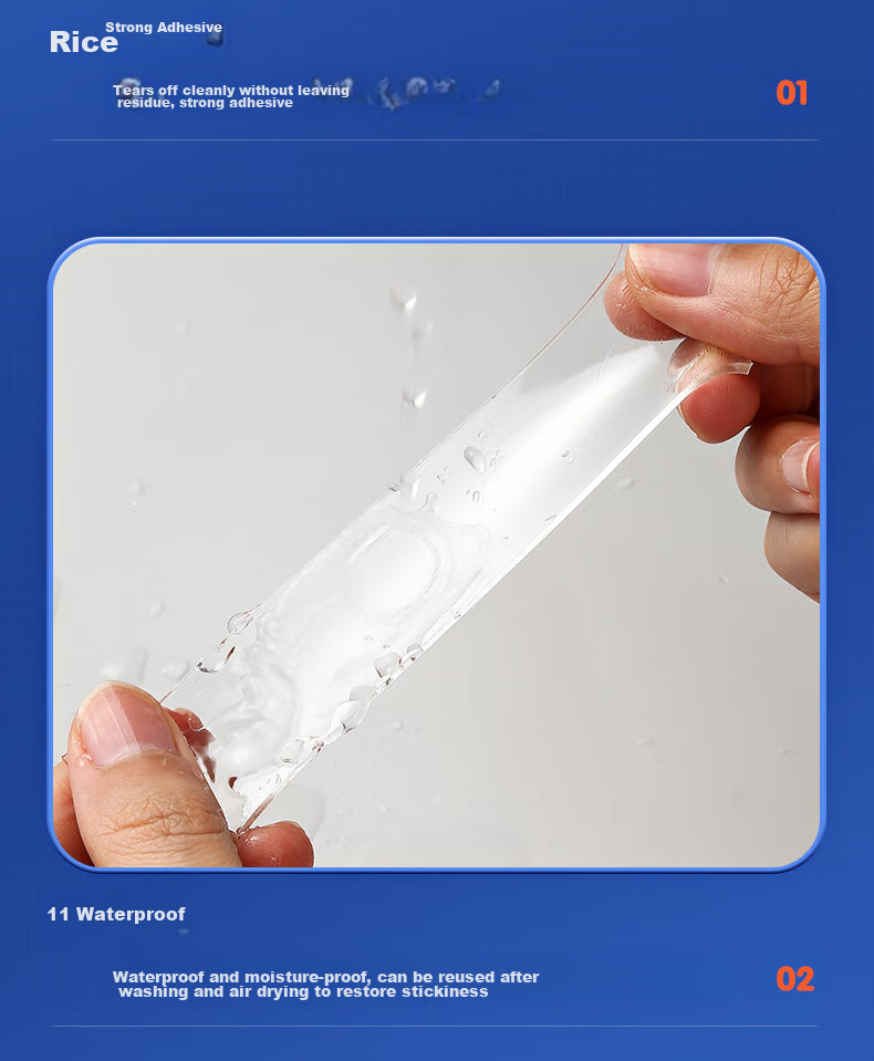 M&G Stationery Invisible Nano Double-Sided Tape, 30mm*5m*1mm, Bubble Case Style with Non-Stick Sides, for Home And Car Use, Poster Spring Festival Couplets Adhesive Fixing Sticker AJD957AT 13