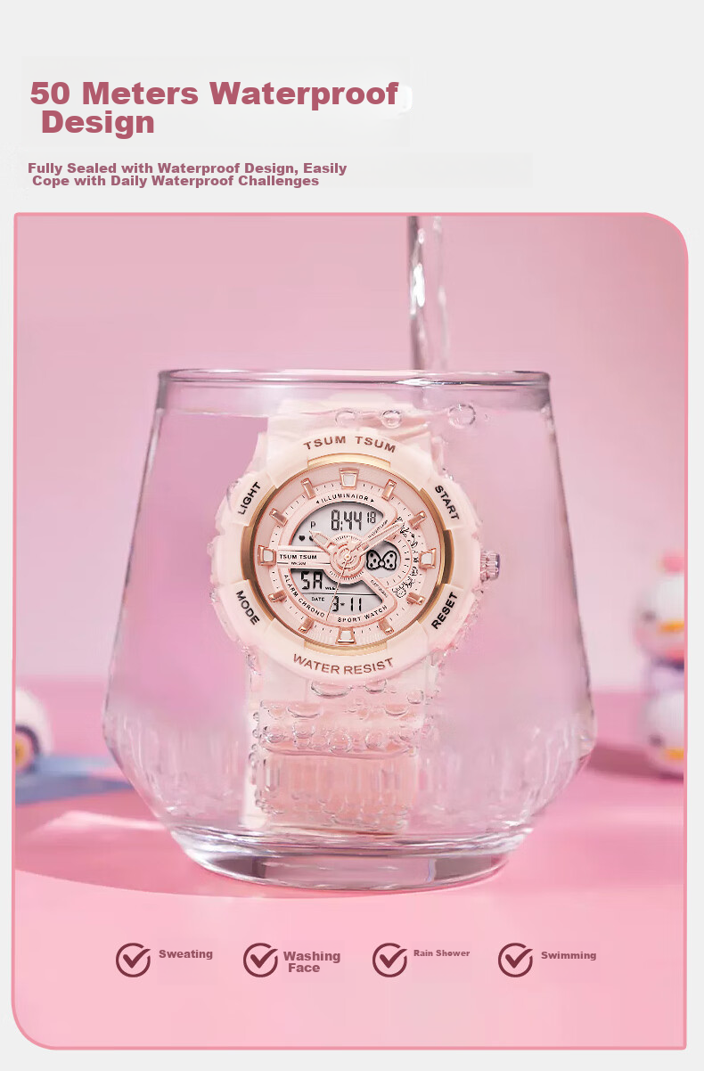 Disney Sports Waterproof Watch for Middle And High School Exams Only, Time-Telling Electronic Watch for Primary, Junior High And Senior High School Students And Childre 9