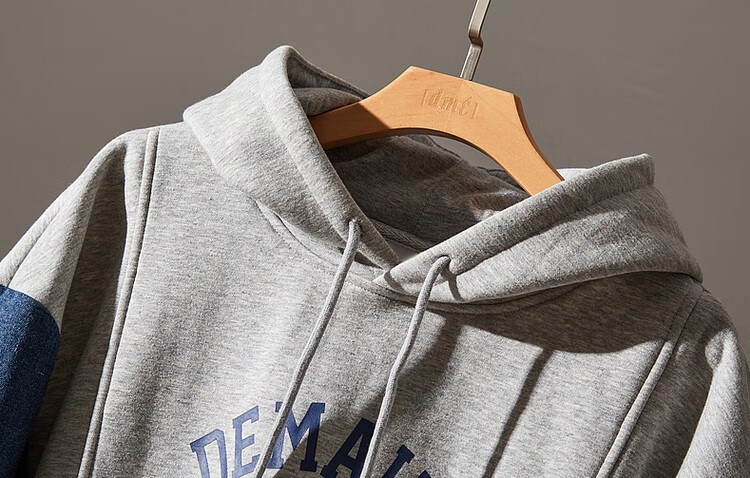 Dme [Letter Print Sweatshirt], Autumn Commuter Hooded Drop Shoulder Printed Long Sleeve, Slightly Elastic Loose Sweatshirt for Wome 8
