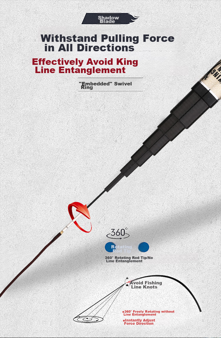 Shensha Yingren 4.5-Meter Fishing Rod, Ultra-Light And Ultra-Hard, 37 Sections, Handheld Rod, Short Section Stream Fishing Rod, Carbon Carp Rod, Fishing Tackle 9
