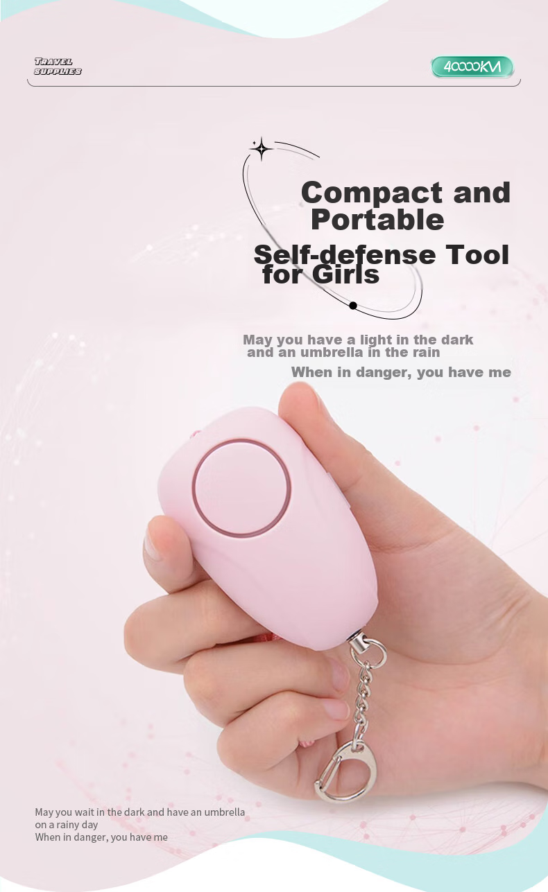 Siwangongli Self-Defense Alarm, Women's Anti-Wolf Device, Strobe Flashlight, Emergency Call Button, Female Protection Gear, SW7530, Ice Blue 4