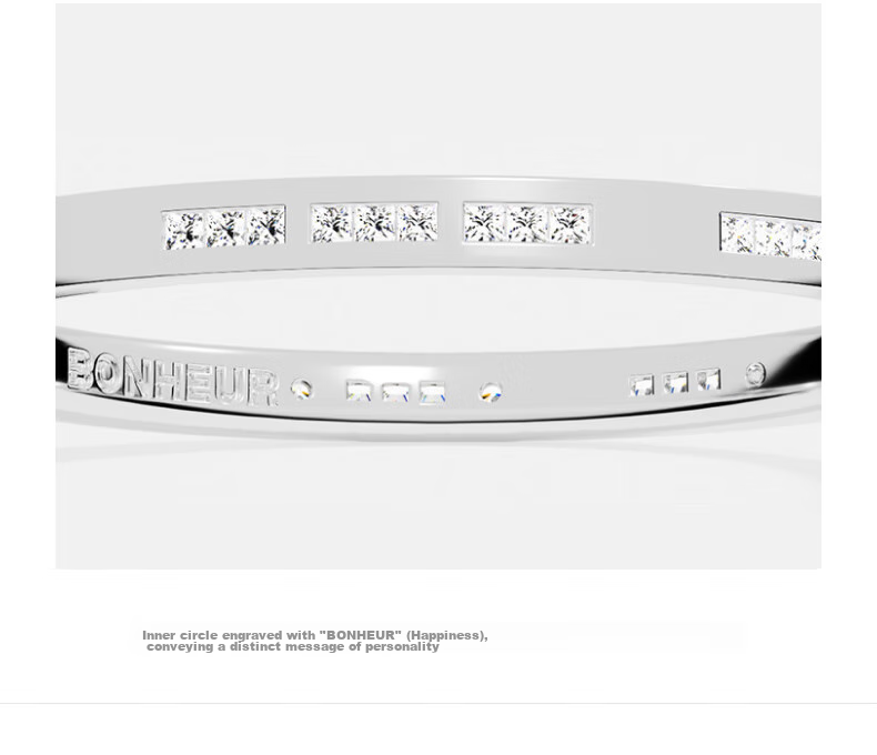 APM Monaco [Zhou Yiran's Choice] BONHEUR Morse Code Bracelet, Gift for Girls And Boys 3