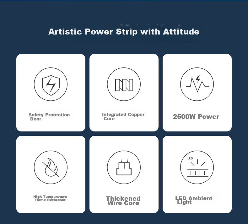 NVCleishidiangong New National Standard, 6-Outlet 3-Meter Power Strip, Socket Extension Cord, EP461 3