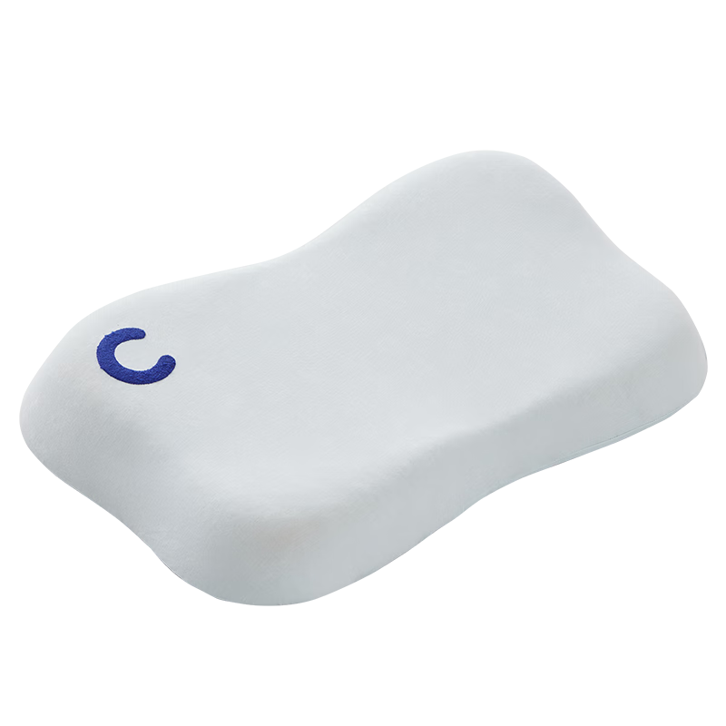 CORY Children's Pillow, Youth Pillow for Ages 6-12 And 8-15, Neck Protection, Washable Silicone Pillow for Students, Blue + Pad
