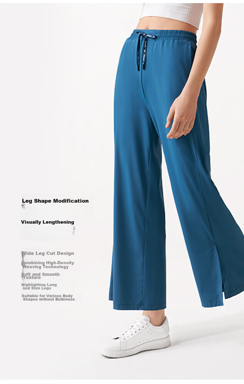 Beneunder Women's Wide-Leg Sports Pants Breathable Quick-Dry Sun-Protective Loose Fit AS010 5