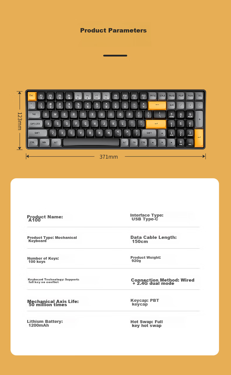 Aigo AG98 Customizable Keyboard Mechanical Gaming And Office Keyboard RGB Backlit Full Hot-Swappable Tri-Mode Gasket Structure Interstellar Journey - Kaiva Ice Cream Pro 20