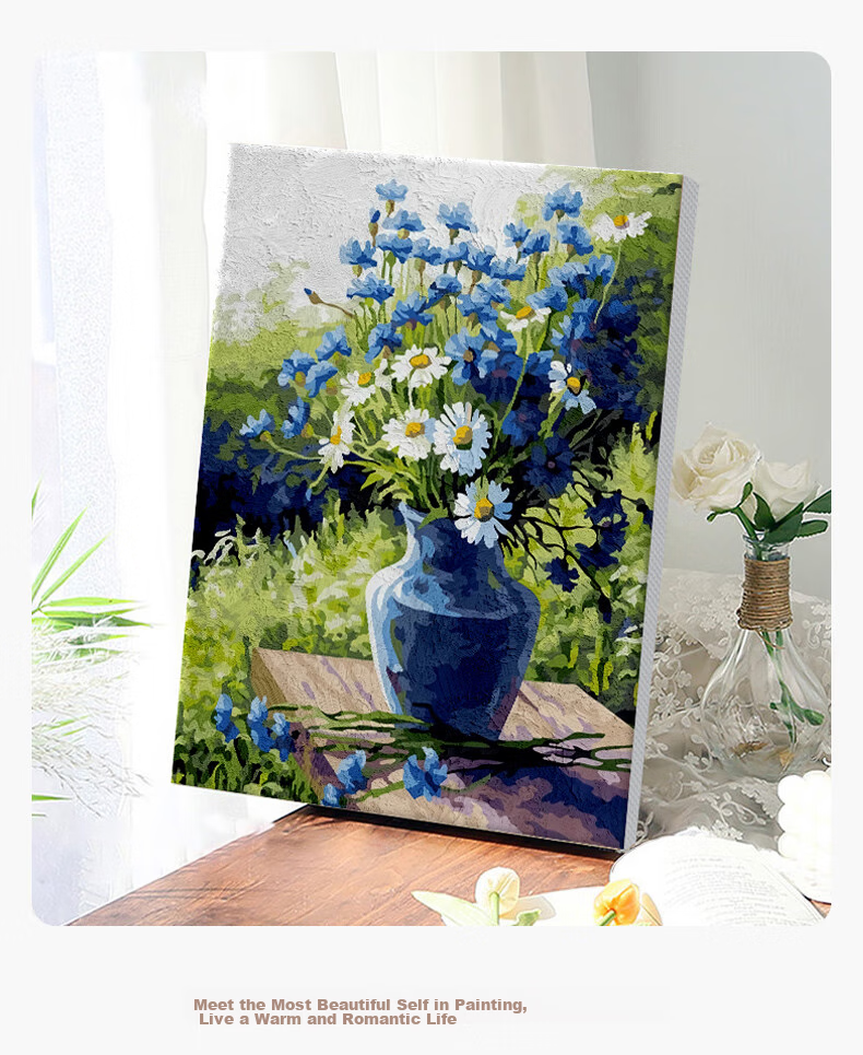 Haojiubujian DIY Digital Oil Painting, Healing Cat Coloring Picture, Living Room Wall Art, Children's Handmade Oil Painting, Decorative Painting 11