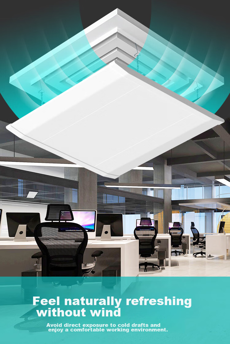 Yeebarle Central Air Conditioning Wind Deflector, Anti-Direct Blowing Full Coverage Ceiling-Mounted Office 45cm Universal Duct 5798X 2
