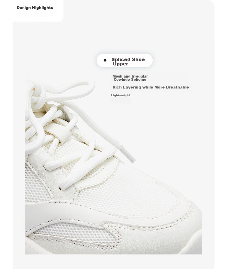 73Hours Celebrity-Inspired Women's Shoes, Yeyi Milk Jelly New Thick-Soled Heightening Sports Casual Dad Shoes for Wome 5