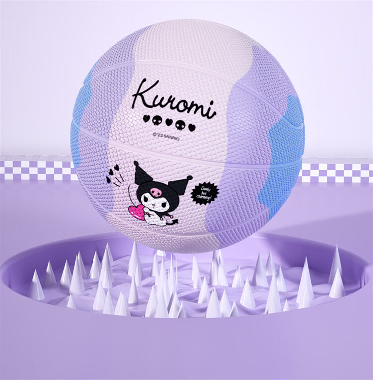Mesuca Kids Basketball Size 5 Youth Girls Kuromi Series Foam Rubber Basketball Size 5 12