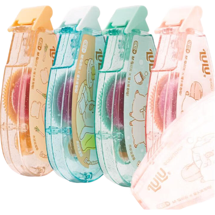 M&G Stationery Lulu Pig Limited Edition Dot Glue, Strong Type 8m*6mm Dot-Shaped Double-Sided Tape, Instant Adhesive DIY Tape, Random Color Single Pack AJD74713