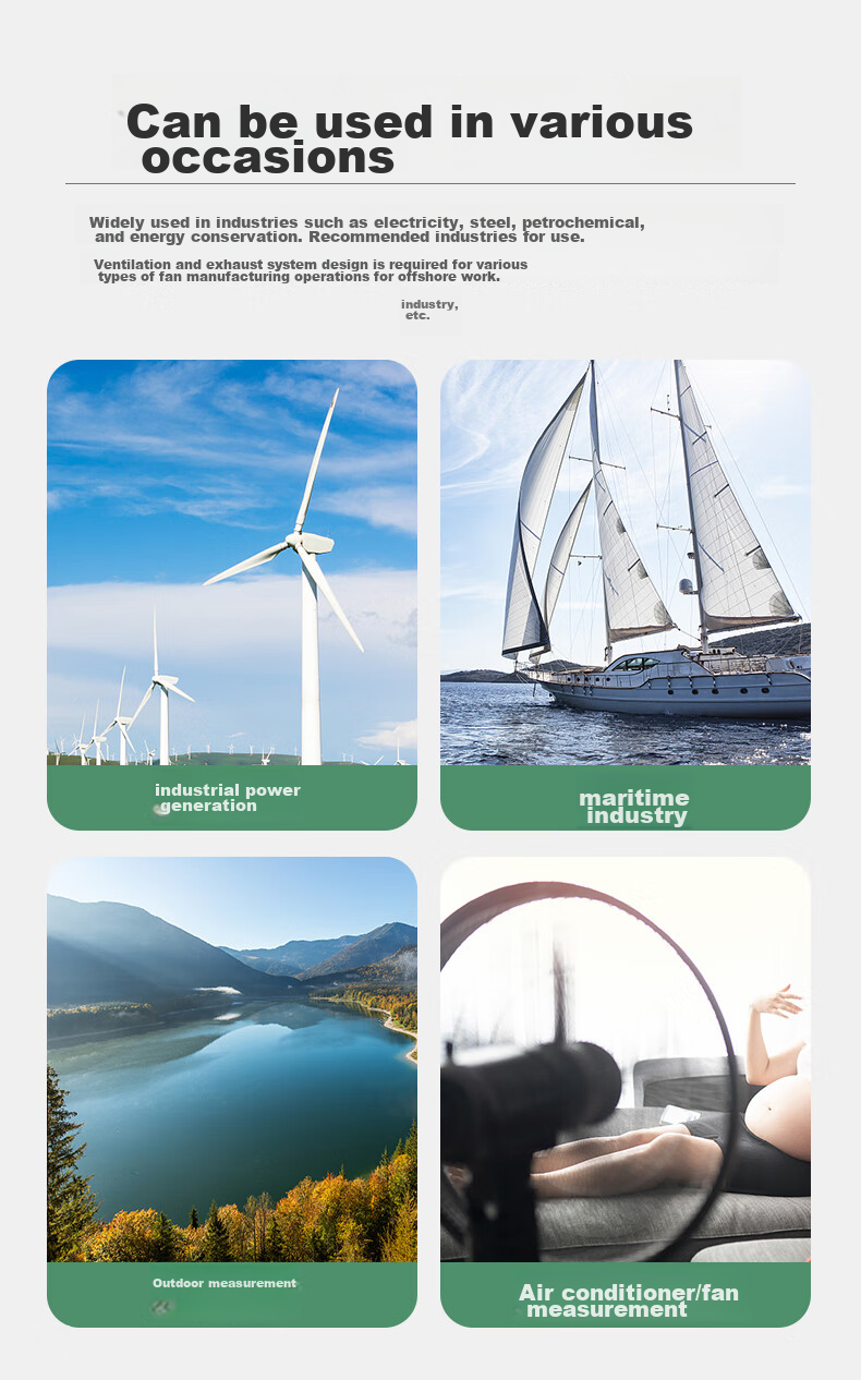 DELIXI ELECTRIC Anemometer, High-Precision Wind Speed Measurement Instrument, Air Volume Meter, Wind Speed Sensor, Handheld 4