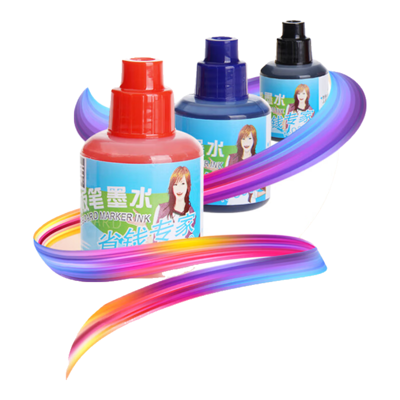 Genvana Red 20ml Whiteboard Marker Ink, Large Capacity, Refillable Whiteboard Pen, Specialized Ink for Whiteboards, Single Bottle, K-0300
