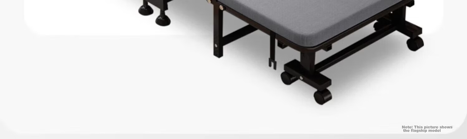 Quanpinwu Folding Bed, Single Bed for Office Nap, Four-Fold Bed for Home Use, Simple Bed, Hospital Accompanying Bed, Nap Aid 4