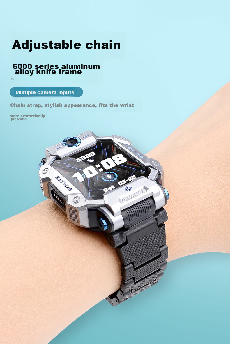 Watchbond Compatible with Xiaotiancailiao Children's Smartwatch Z9 Strap, Z10/11/Z8A/Z7 Magnetic Clasp, Q2A/Z6 Peak Edition, Smart Student Youth Version Z5A/Z3/Z1 Extended Chai 10
