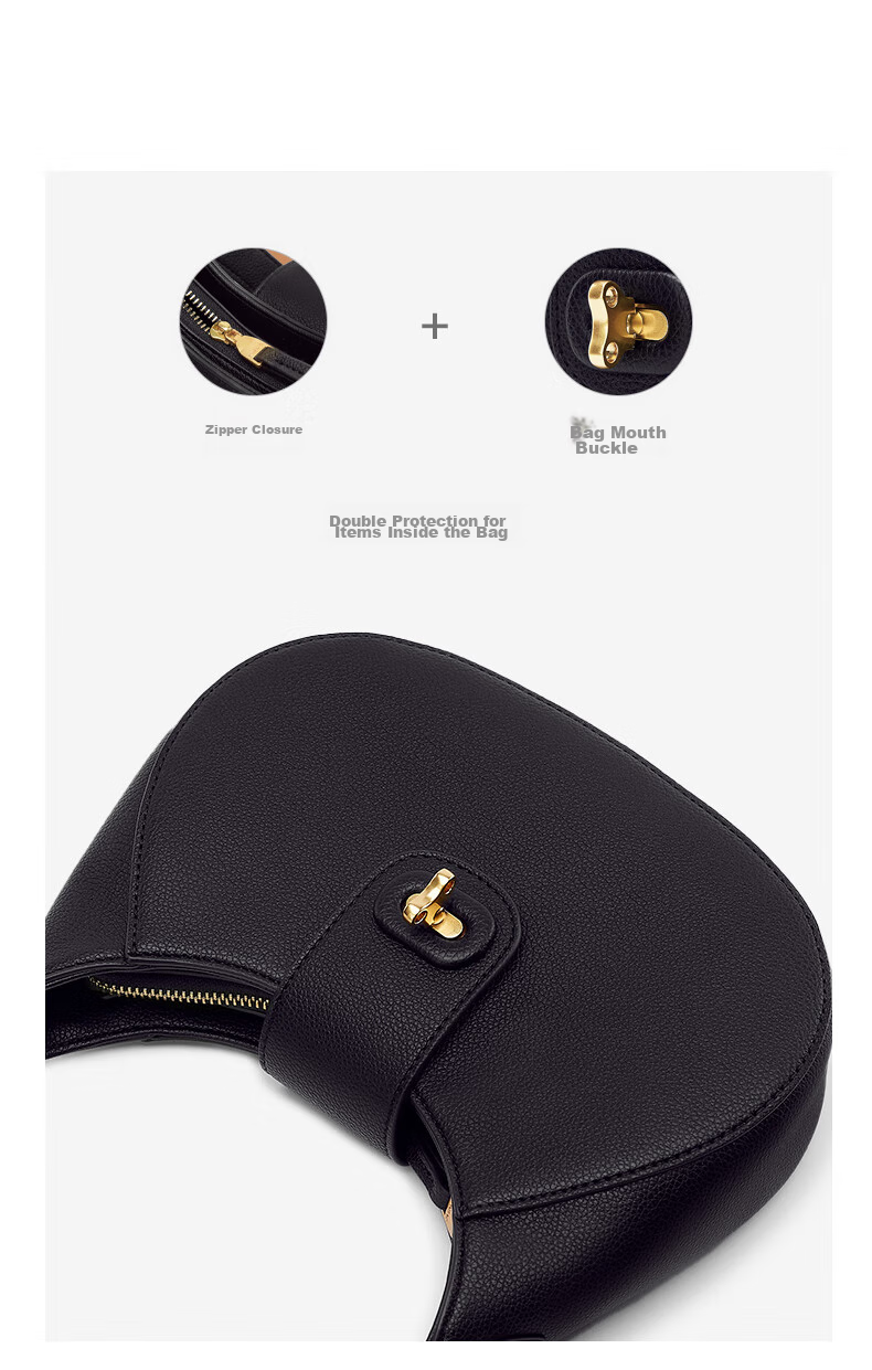 JONBAG New Moon Bag, Single Shoulder Underarm Crossbody Bag, High-End Niche Design, Versatile for Commuting, Perfect Gift for Girlfriend on May 20th 22