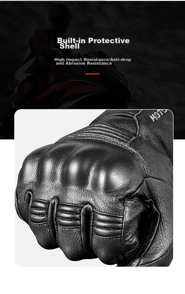 MOTOWOLF Motorcycle Gloves Riding Gloves Anti-Fall Genuine Sheepskin Summer Breathable Motorbike Off-Road Full Finger Unisex Four Seasons 11