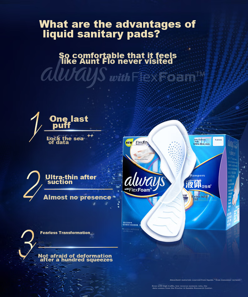 Hushubao Liquid Sanitary Napkins Daily Use Combination, 120 Pieces Menstrual Pads, Comfortable Protection Stockpile Pack, Sold by JD Official Flagship Store 2
