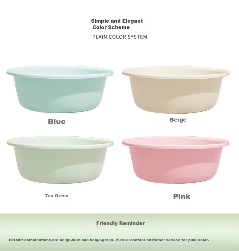 Fuaijia Face Basin, 36cm Thick, 2 Pieces, Vegetable Washing Basin, Student Plastic Basin, Foot Washing Basin, Foot Soaking Basin, Hand Washing Basin, Laundry Basi 4