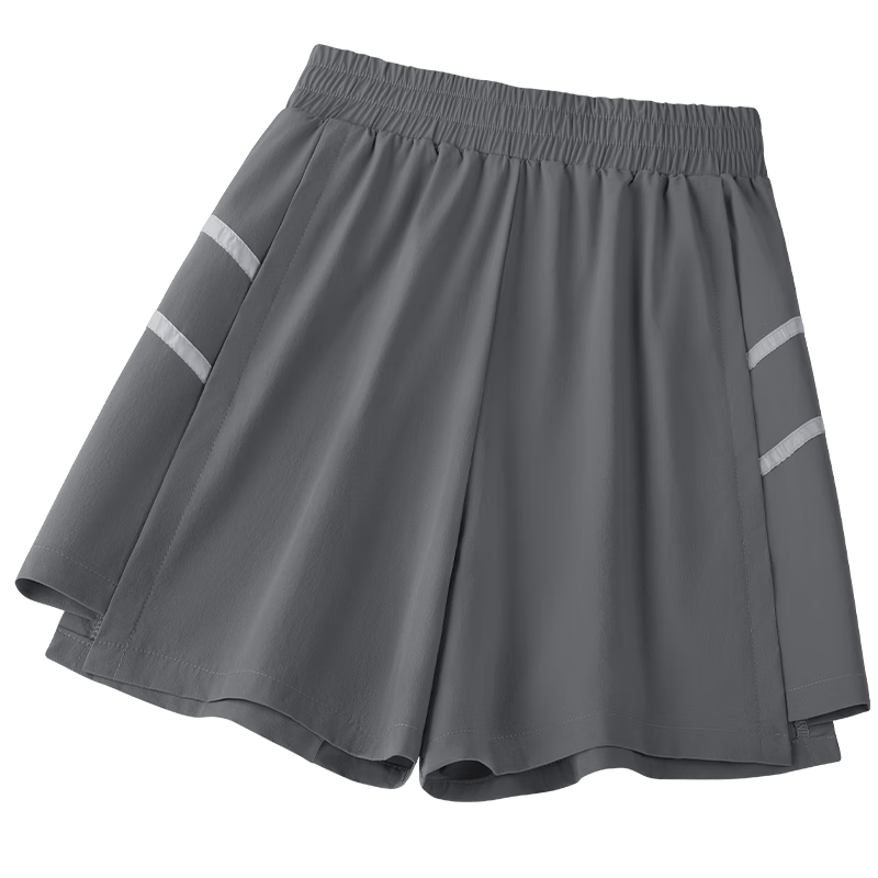 Baleno Cool-Feeling Sports Shorts for Women, 2026 Summer New Style with Reflective Strips, Outdoor Running Fitness Cycling A-Line Versatile Three-Quarter Length Pants