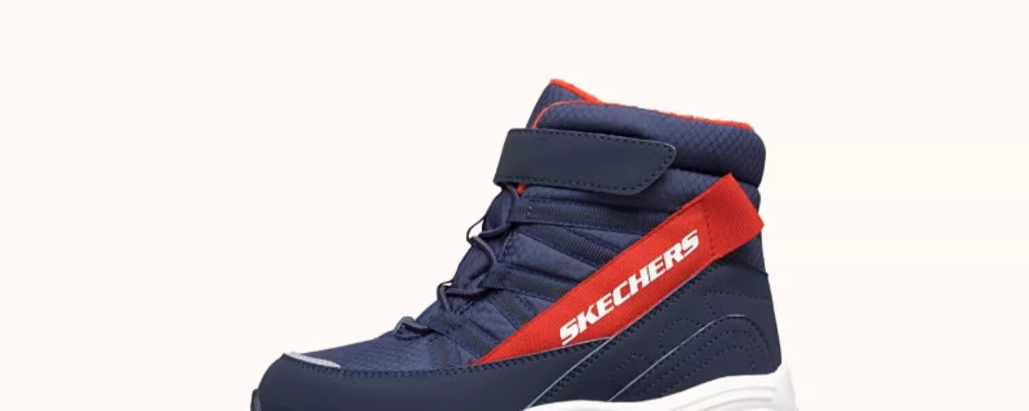 Skechers Children's Fleece-Lined Boots, Warm Cotton Shoes, High-Top Short Boots for Boys And Girls, Fleece-Lined Snow Boots, 660092L 23