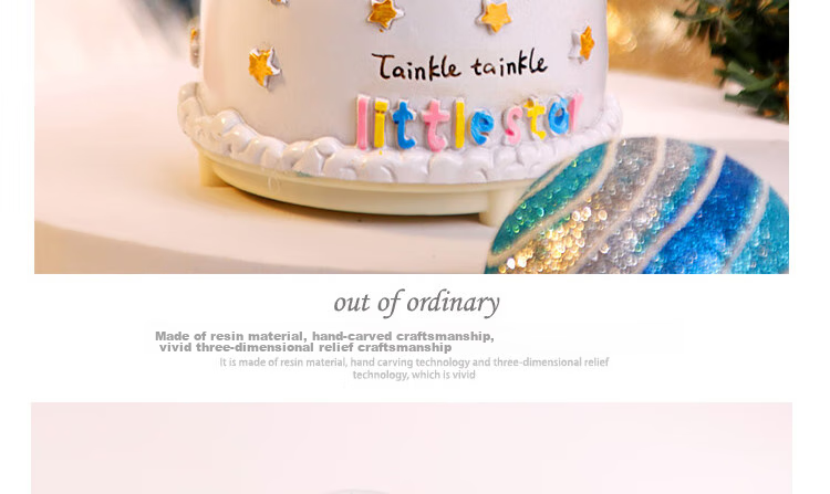 TaTanice Crystal Ball Music Box Desktop Ornament, Snow Globe Music Box, Children's Light-Up Toy, Birthday Gift for Boys And Girls 9
