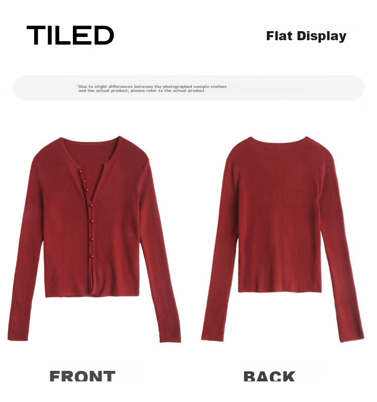 Dme [Elegant V-Neck Knit Sweater] Spring And Autumn Lightweight Mature Sister Layered Inner Wear Slimming Elegant Knit Sweater for Wome 26