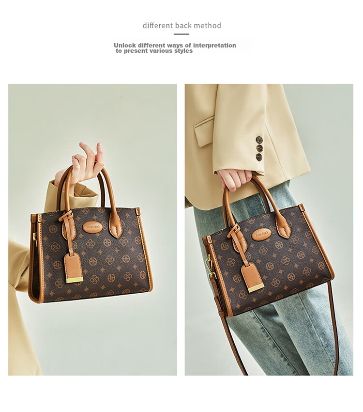 Aokang Women's Handbag 2026 New Trendy Tote Bag, Light Luxury Crossbody Shoulder Bag, Birthday Mother's Day Gift for Mom Or Wife 7
